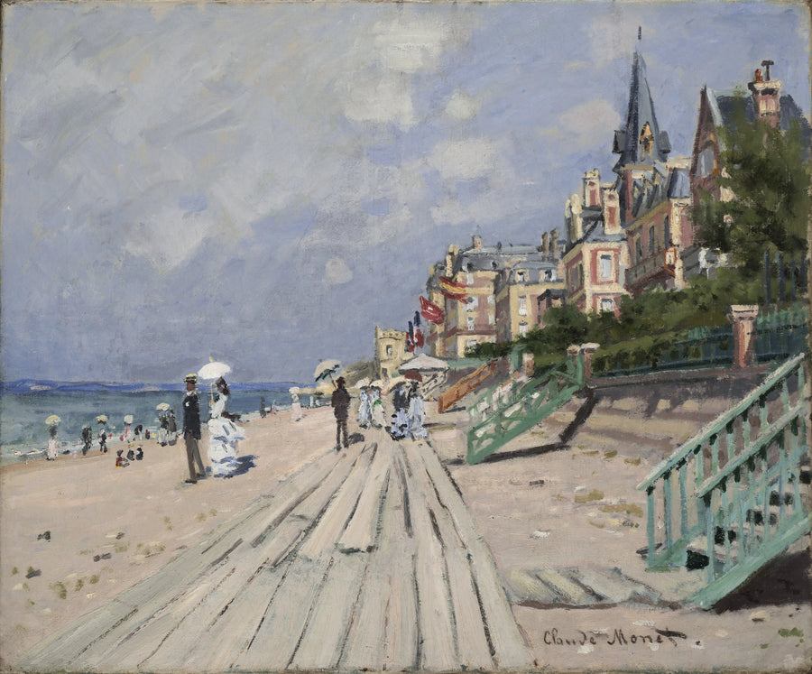 ชายหาดใน Trouville W156 - Claude Monet