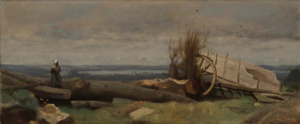 La plaine de la Beauce - Jean-Baptiste Camille Corot image 1 reproduction réalisée par Alpha Reproduction