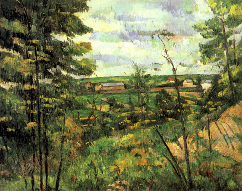 ทุ่งราบแซงต์-อูแอง-โลมอน มุมมองจากเหมืองหินชู - Paul Cézanne