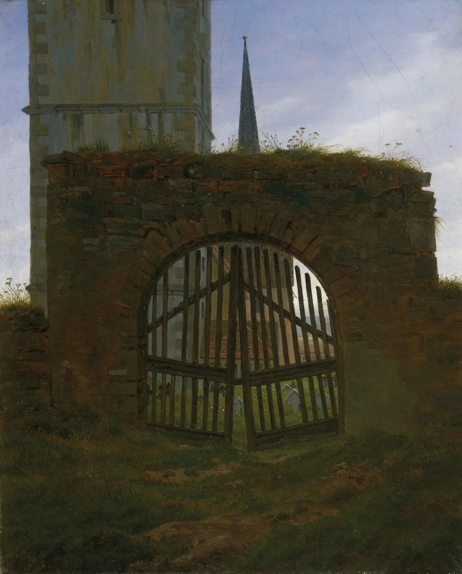 La Porte du cimetière - Caspar David Friedrich image 1 tableau peint à l’huile sur toile