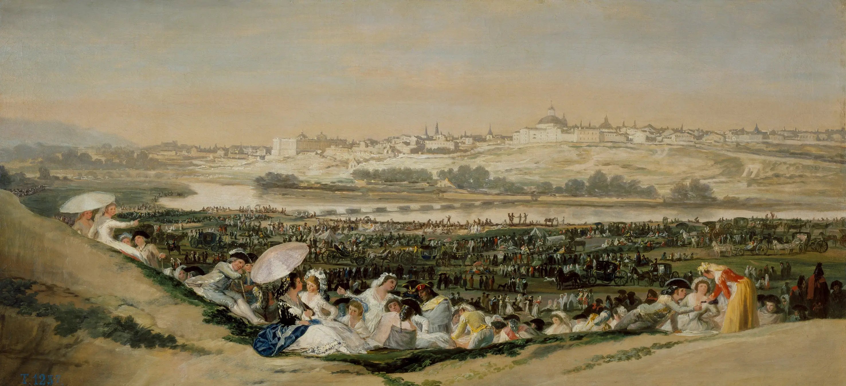 La Prairie de Saint-Isidore - Francisco de Goya image 1 reproduction de peinture à l’huile