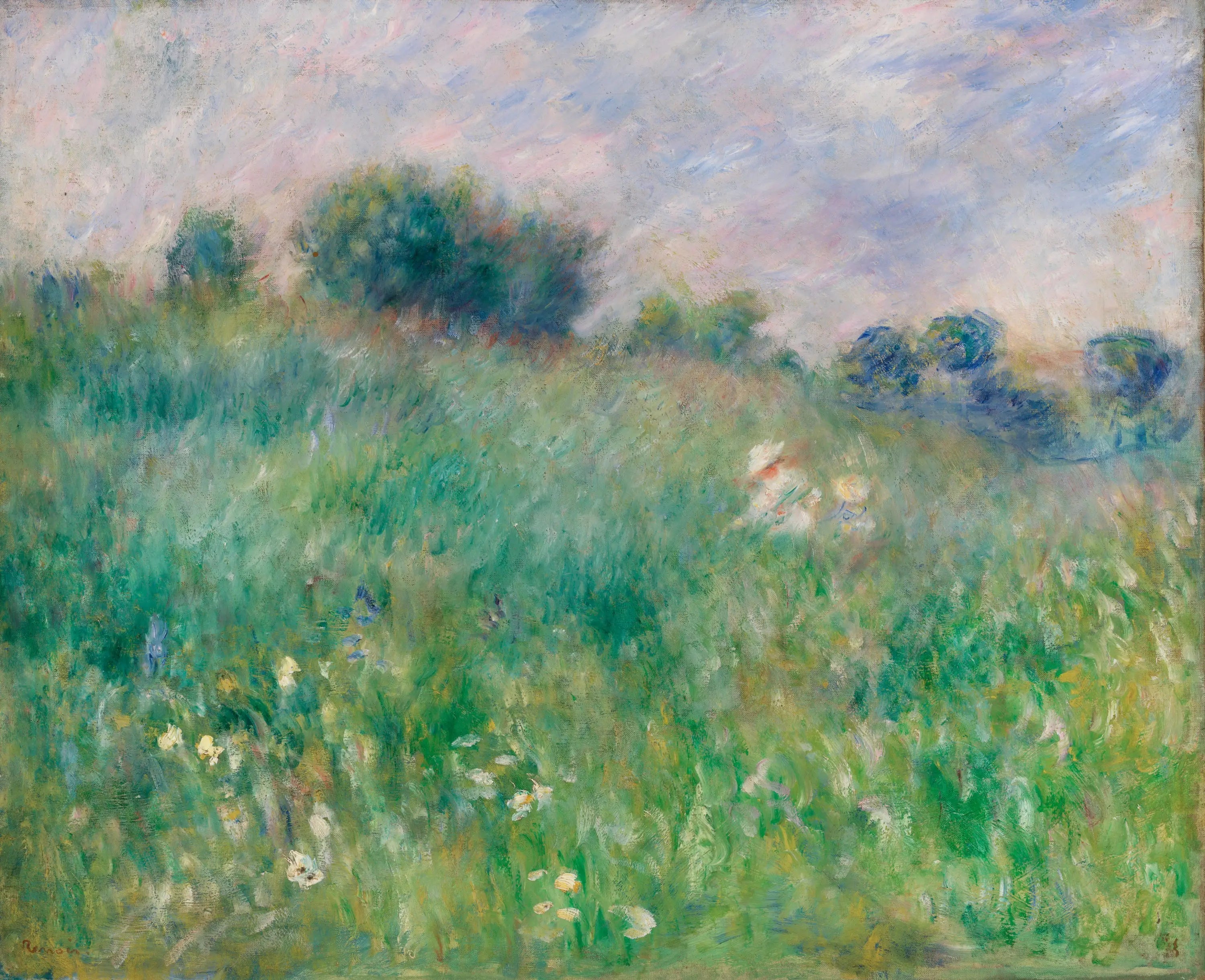 La Prairie - Pierre-Auguste Renoir image 1 copie de tableau peinte à la main