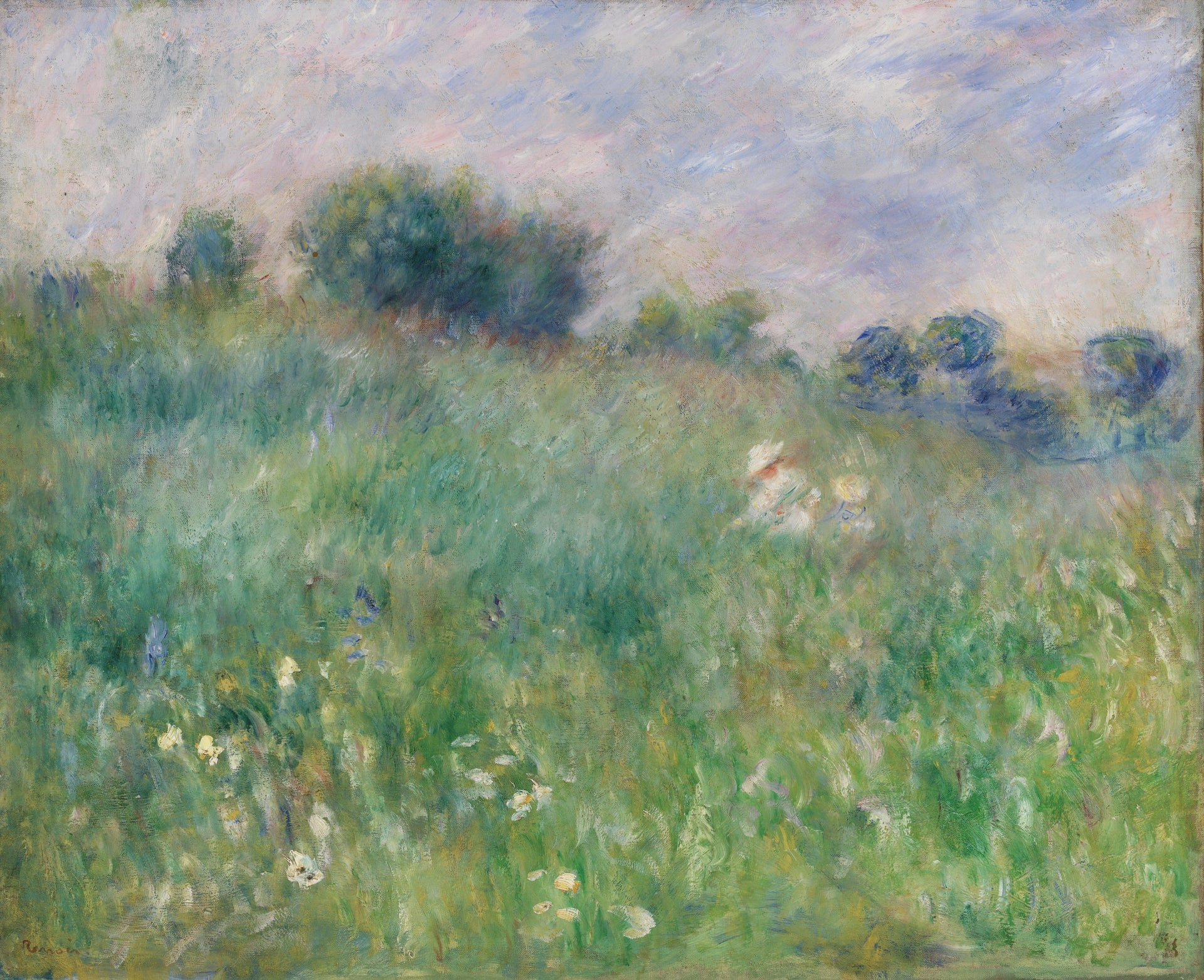 La Prairie peinte par Pierre-Auguste Renoir vers 1880