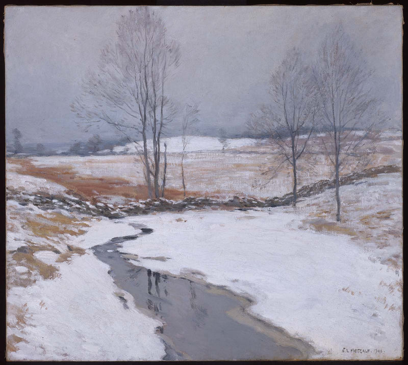 La première neige - Willard Metcalf
หิมะแรก - วิลลาร์ด เมทคาล์ฟ