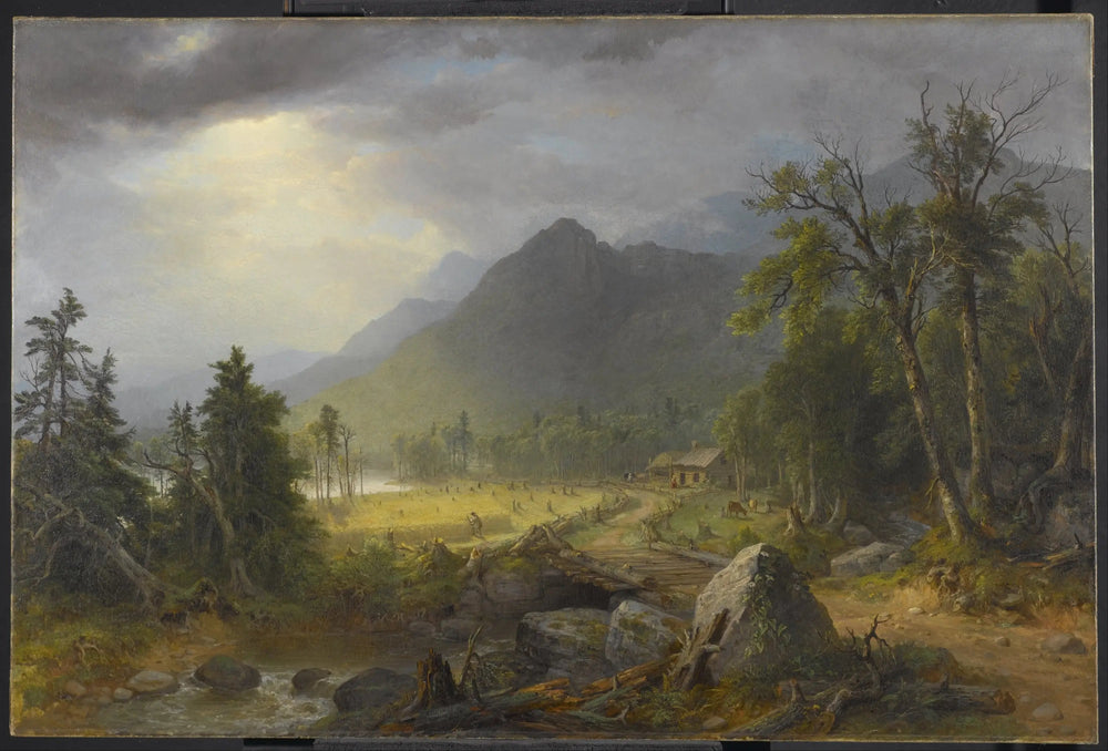 La première récolte dans le désert - Asher Brown Durand image 1 copie de tableau peinte à la main