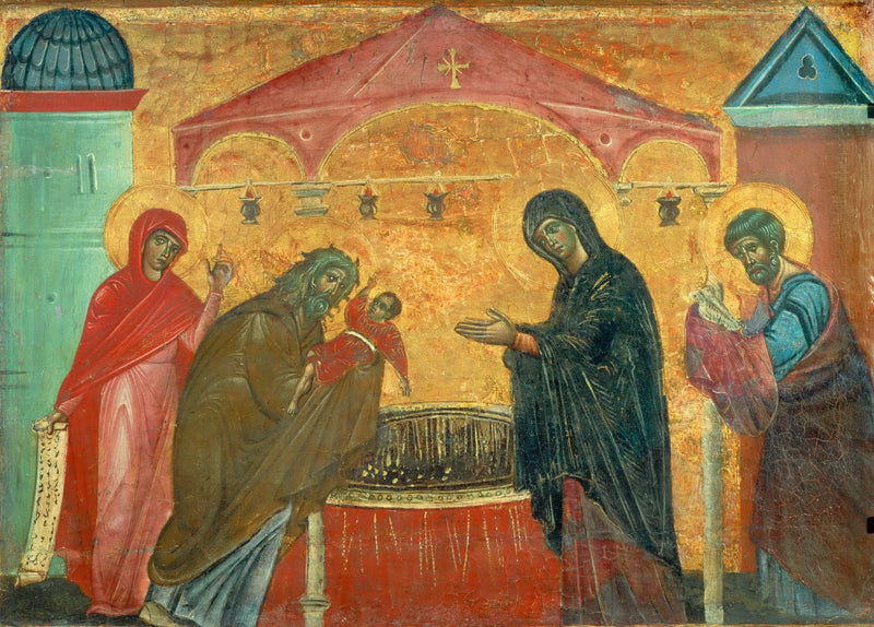 การนำเสนอที่วัด - Guido da Siena