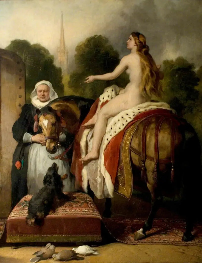 บทสวดมนต์ของ Lady Godiva - Edwin Henry Landseer