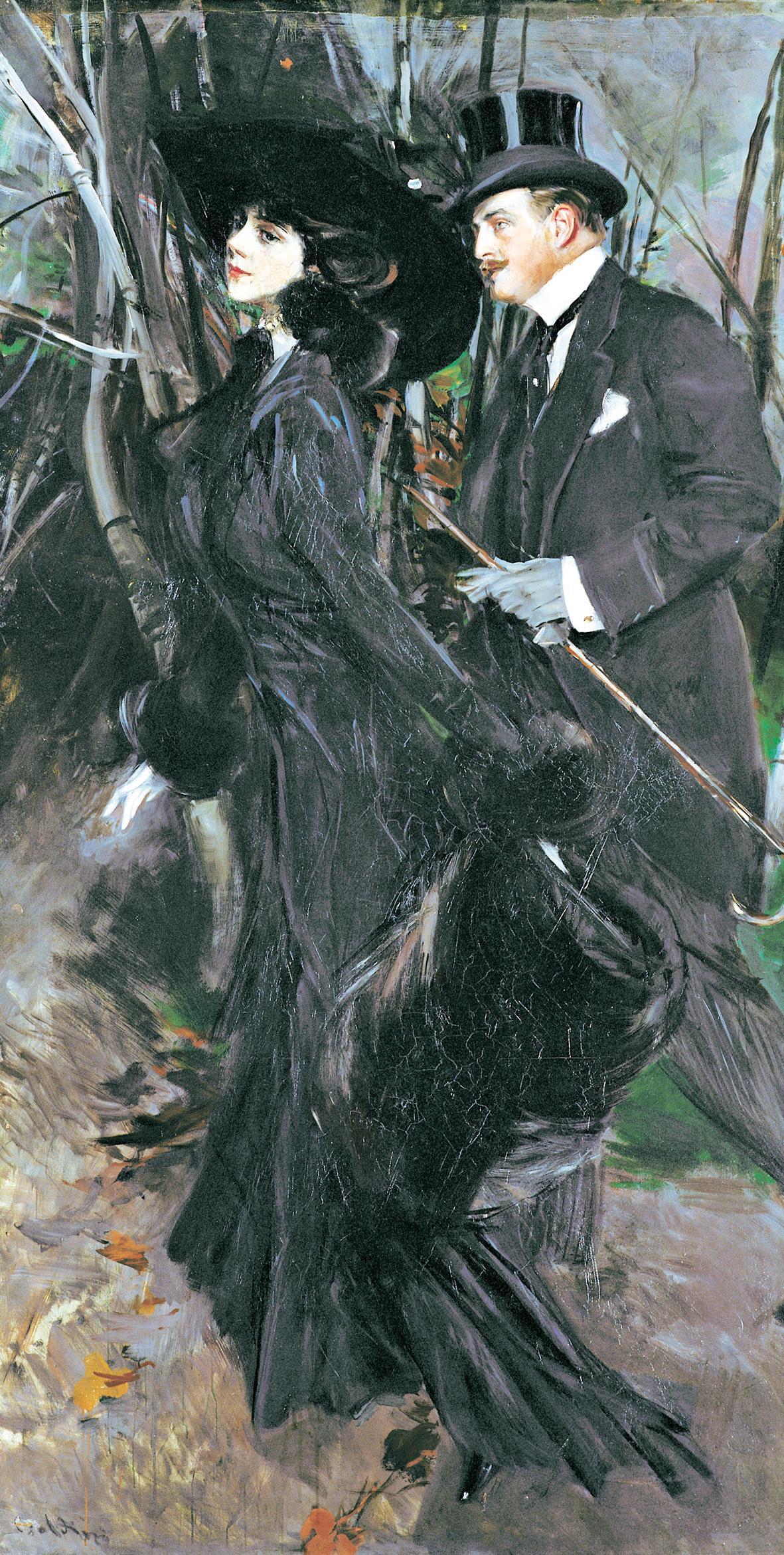 La Promenade au bois - Giovanni Boldini - Alpha Reproduction