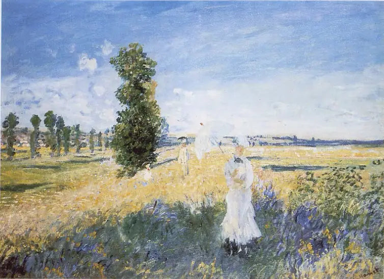 La promenade - Claude Monet image 1 copie peinte à la main à l’huile