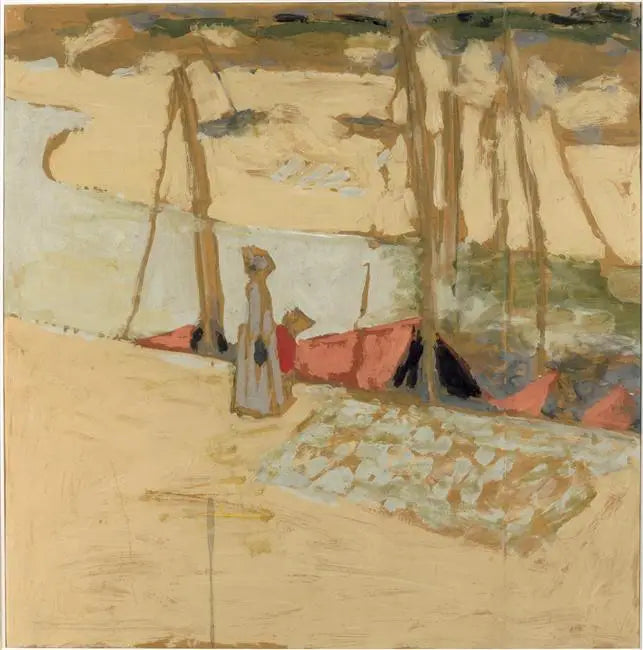 เดินเล่นในท่าเรือ - Édouard Vuillard