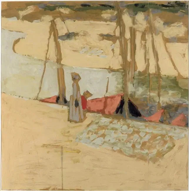 เดินเล่นในท่าเรือ - Édouard Vuillard