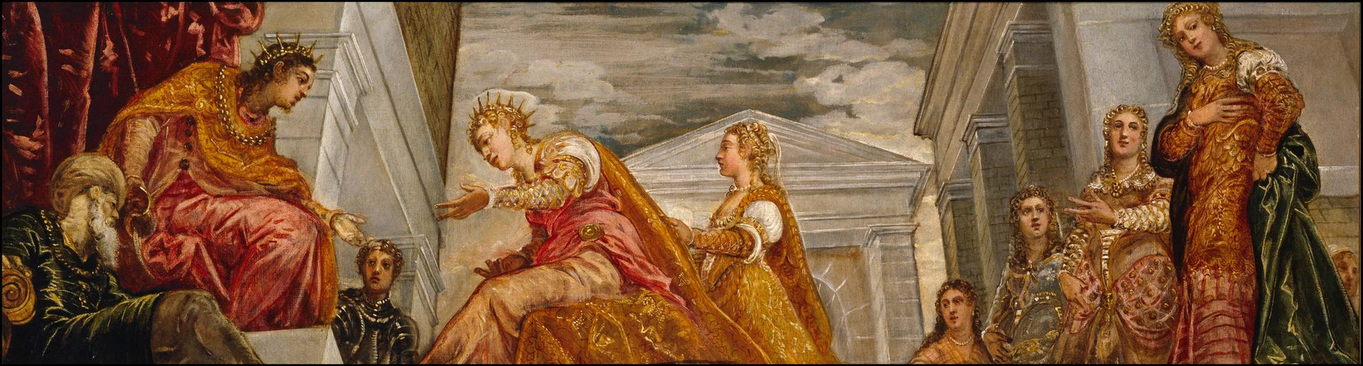 La reine de Saba et Salomon - Jacopo Tintoretto image 1 tableau peint à l’huile sur toile