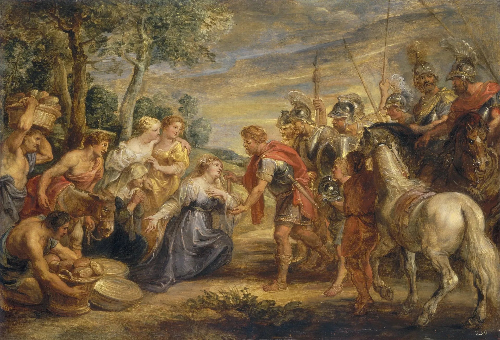 La rencontre de David et Abigaïl - Peter Paul Rubens image 1 reproduction d’œuvre d’art à l’huile