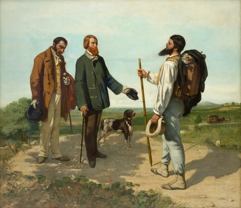 การพบกัน หรือ สวัสดีคุณ Courbet - Gustave Courbet
