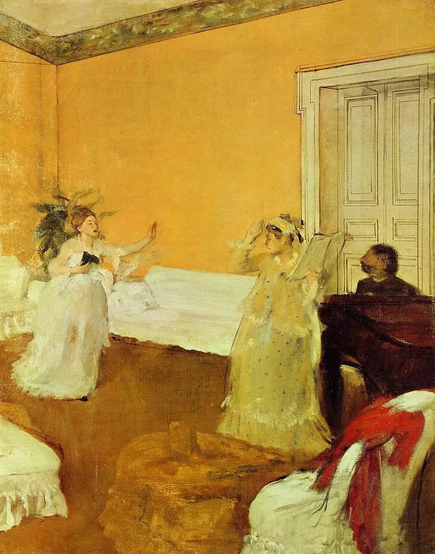 La répétition du chant - Edgar Degas image 1 reproduction de peinture à l’huile