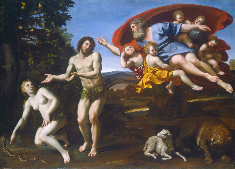 คำตำหนิของอดัมและอีฟ - Domenichino