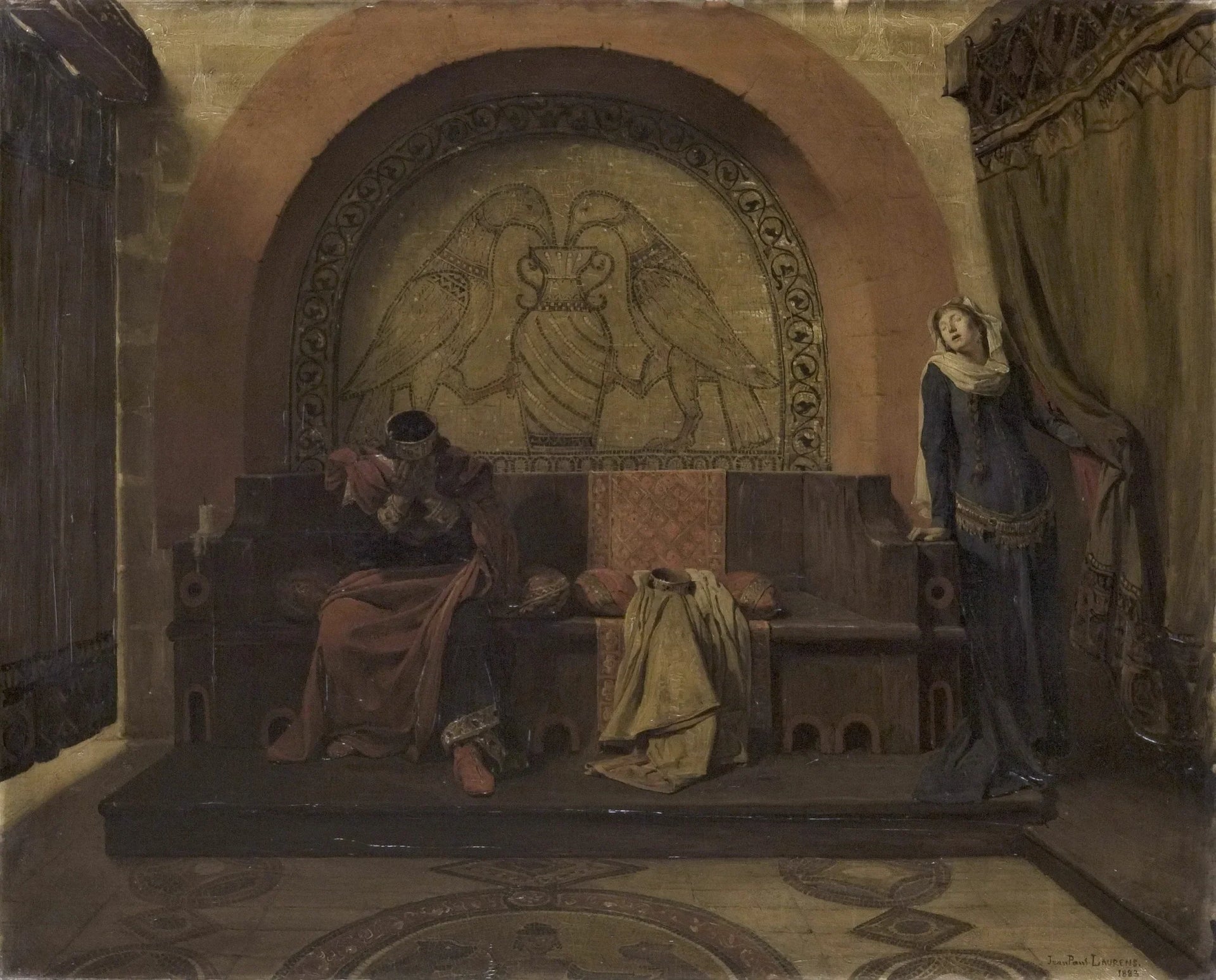 La Répudiation de la reine Berthe - Jean-Paul Laurens image 1 copie de tableau peinte à la main