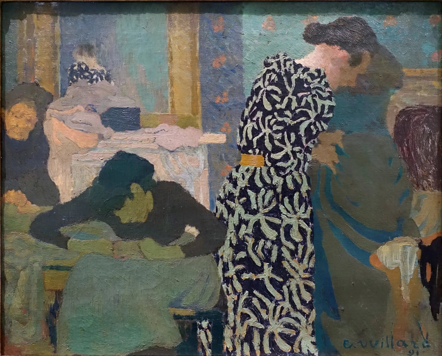 ชุดเดรสลายดอกไม้ - Édouard Vuillard