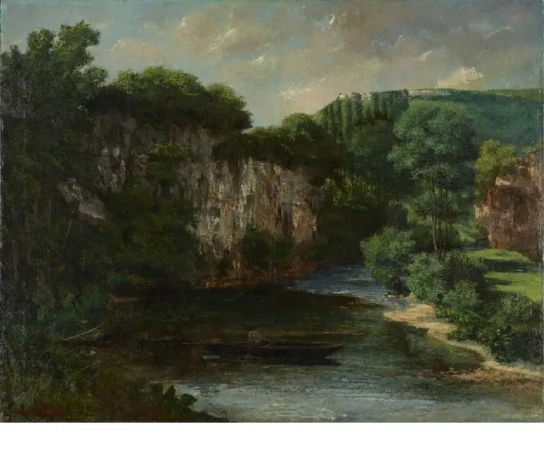 La roche Oraguay, vallon de Maisières, Doubs - Gustave Courbet image 1 reproduction réalisée par Alpha Reproduction