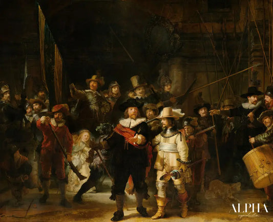 La Ronde de nuit - Rembrandt van Rijn - Reproductions de tableaux et peintures haut de gamme