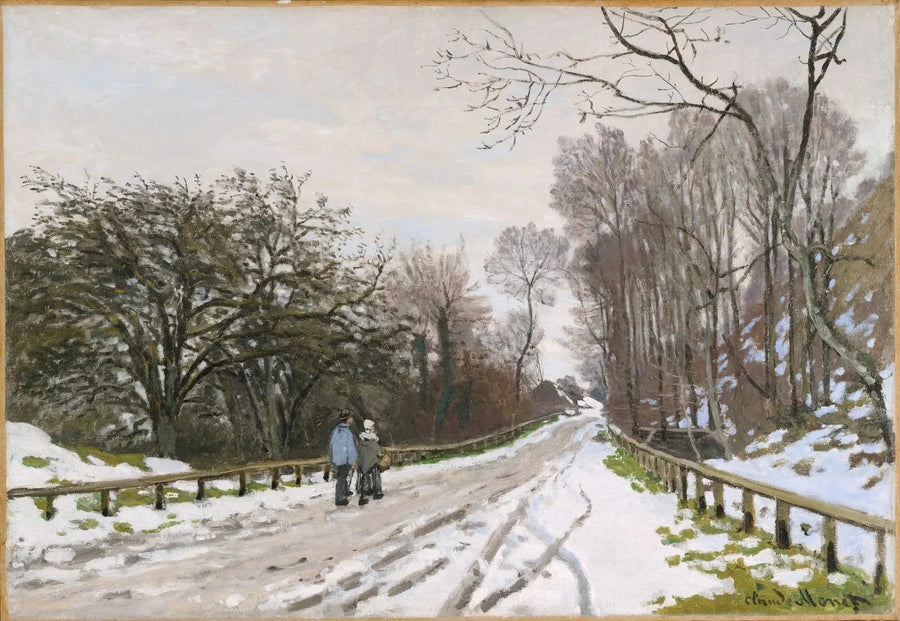 ถนนฟาร์มแซงต์-ซีเมอองในฤดูหนาว W81 - Claude Monet