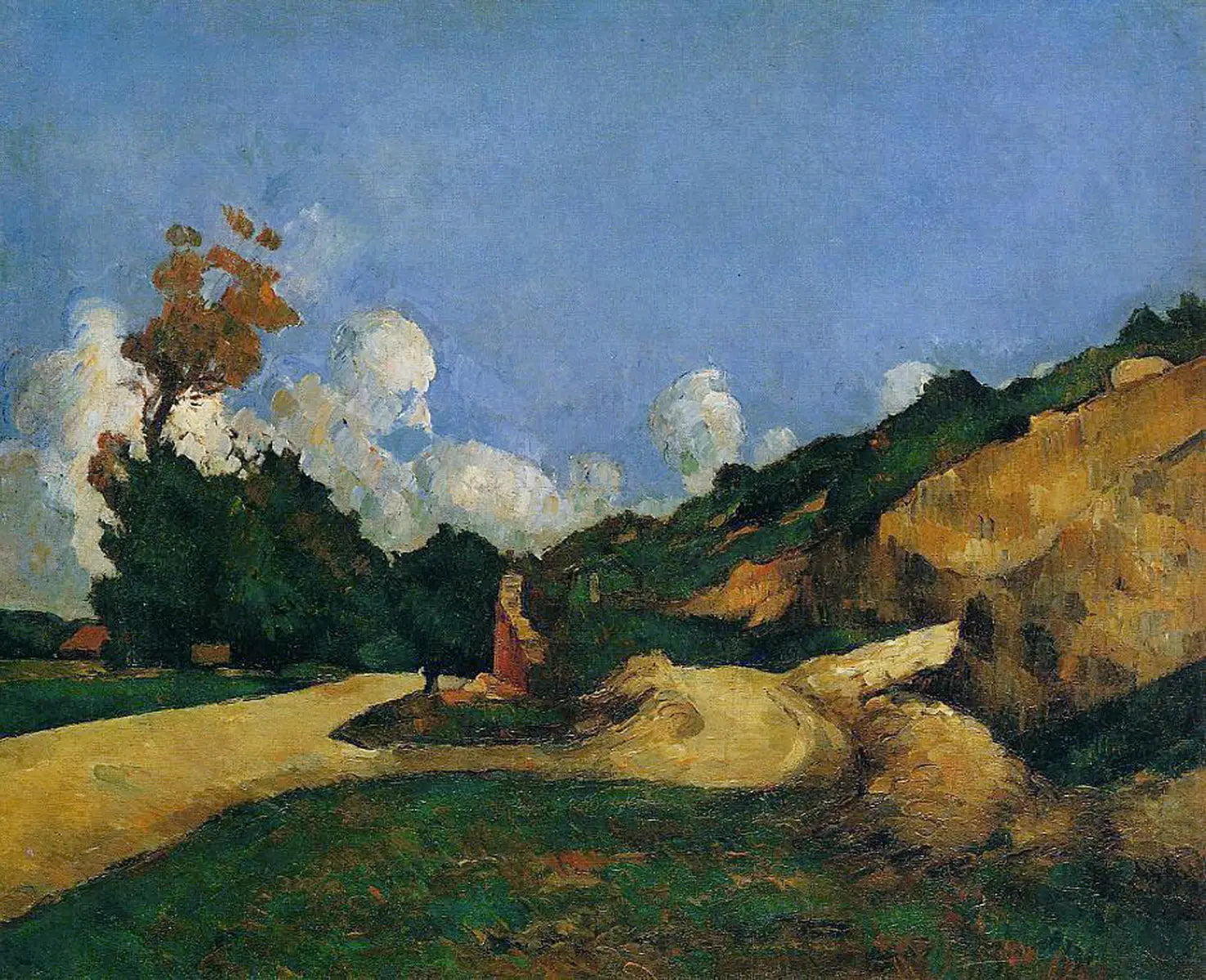 La route - Paul Cézanne image 1 tableau peint à l’huile sur toile