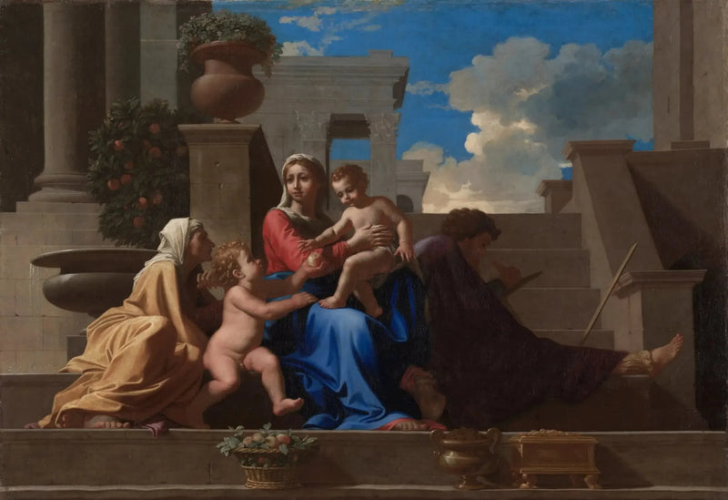 ครอบครัวศักดิ์สิทธิ์ที่บันได - Nicolas Poussin