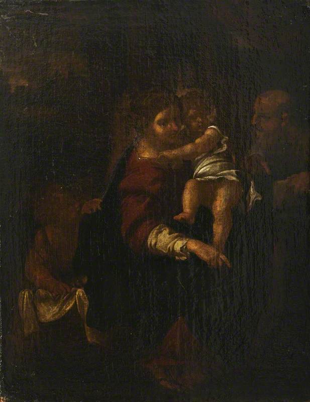 ครอบครัวศักดิ์สิทธิ์กับเด็กน้อยนักบุญยอห์น - Annibale Carracci