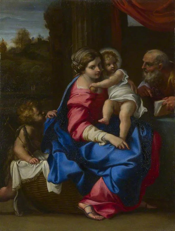 ครอบครัวศักดิ์สิทธิ์กับเด็กน้อยนักบุญยอห์น บัปติสต์ - Annibale Carracci