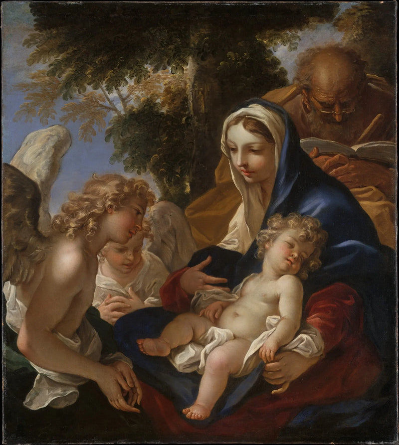 ครอบครัวศักดิ์สิทธิ์พร้อมเทวดา - Sebastiano Ricci