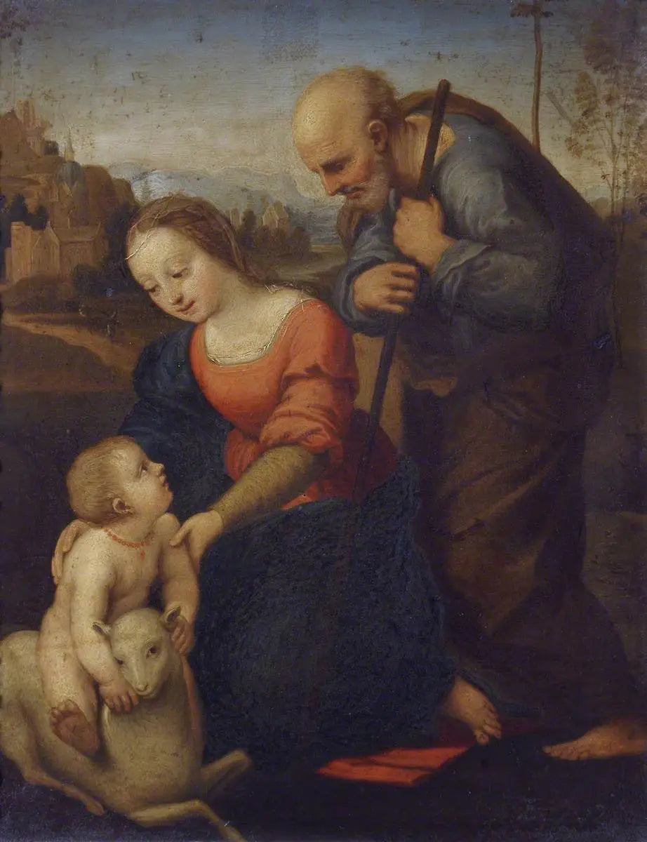 La Sainte Famille - Raphaël Sanzio image 1 copie de tableau peinte à la main