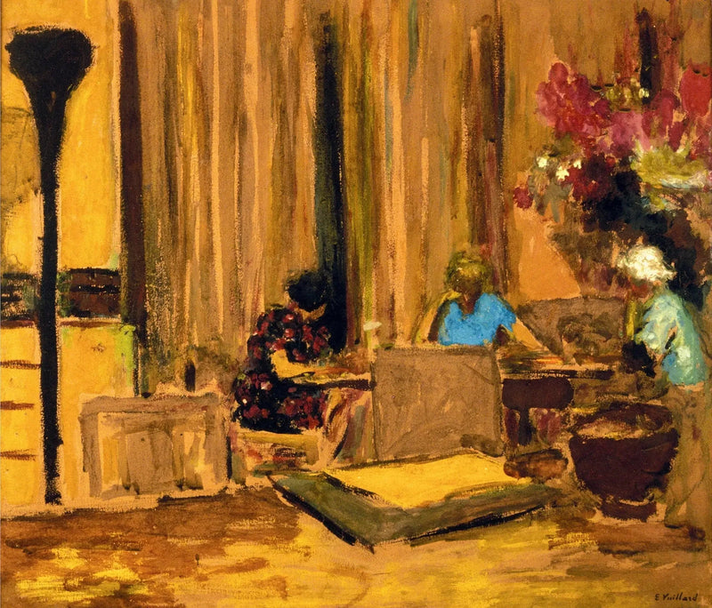 ห้องบิลเลียดของปราสาท Clayes - Édouard Vuillard