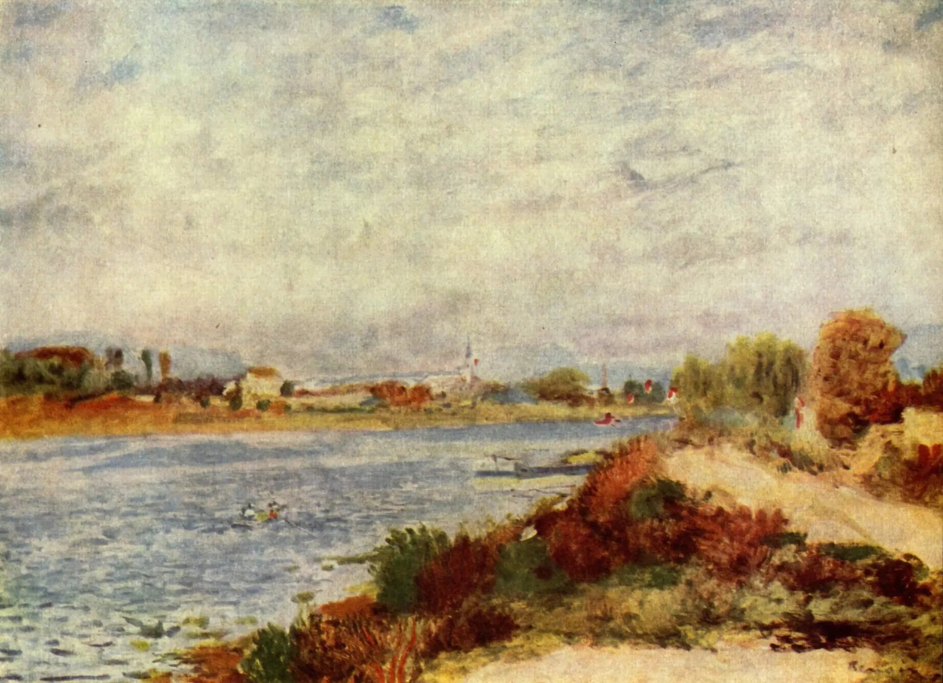 La Seine à Argenteuil - Pierre-Auguste Renoir image 1 reproduction de peinture à l’huile
