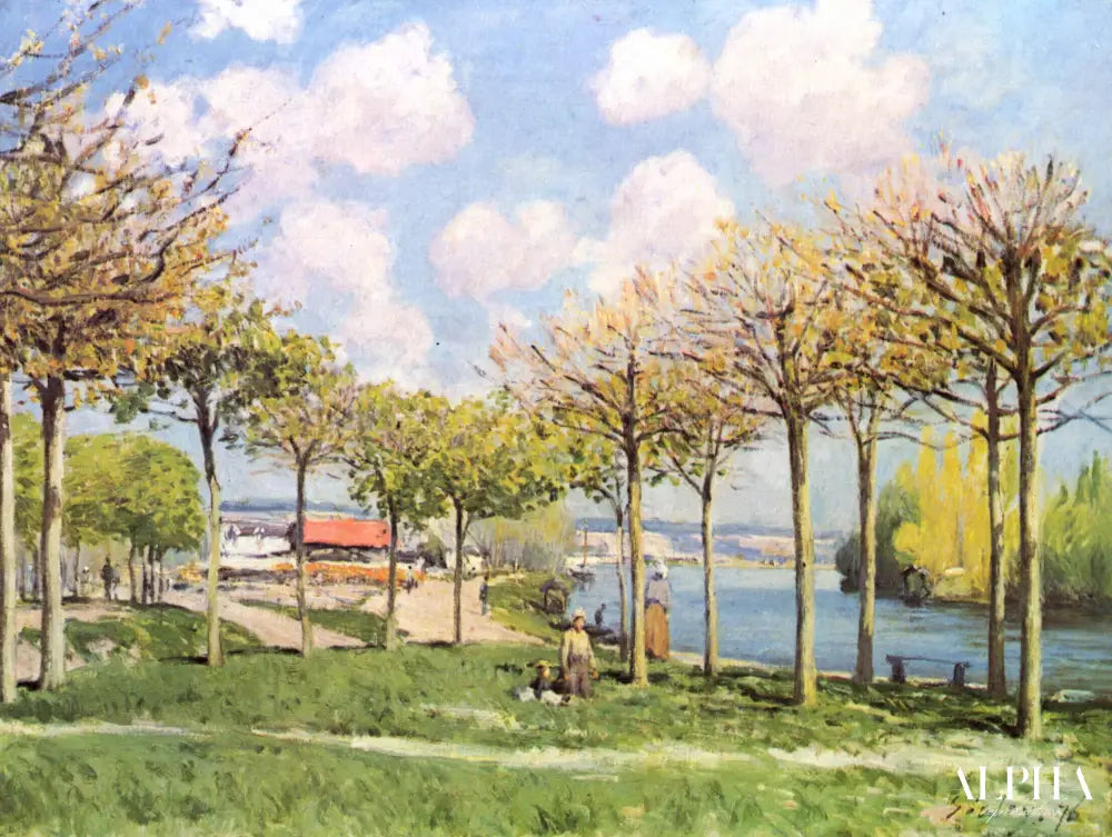 La Seine à Bougival - Alfred Sisley - Reproductions de tableaux et peintures haut de gamme