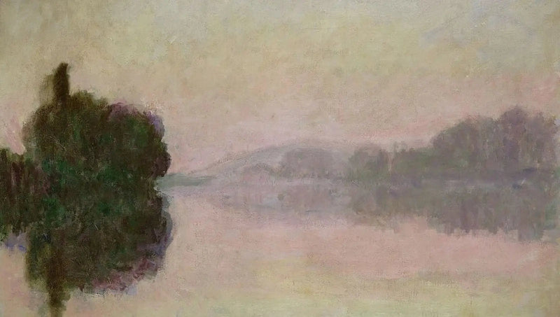 แม่น้ำแซนที่ปอร์-วิลเลซ, บรรยากาศยามเย็น - Claude Monet