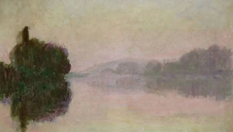 แม่น้ำแซนที่ปอร์-วิลเลซ, บรรยากาศยามเย็น - Claude Monet