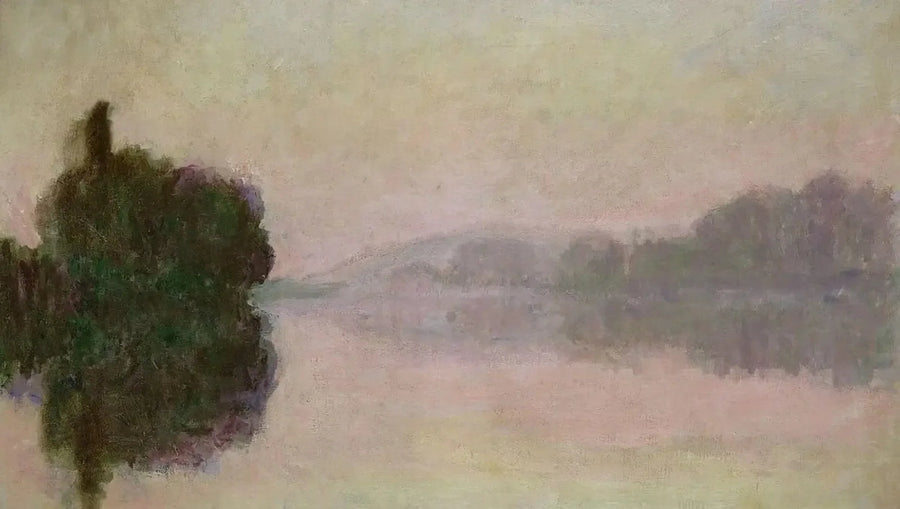 แม่น้ำแซนที่ปอร์-วิลเลซ, บรรยากาศยามเย็น - Claude Monet