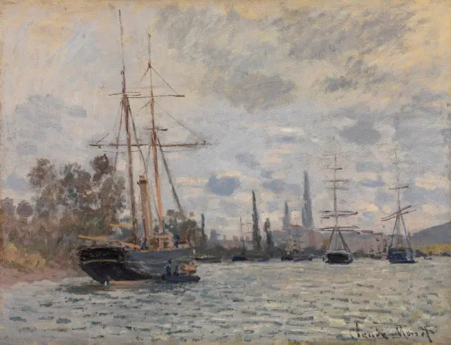 แม่น้ำแซนที่รูอ็อง - Claude Monet