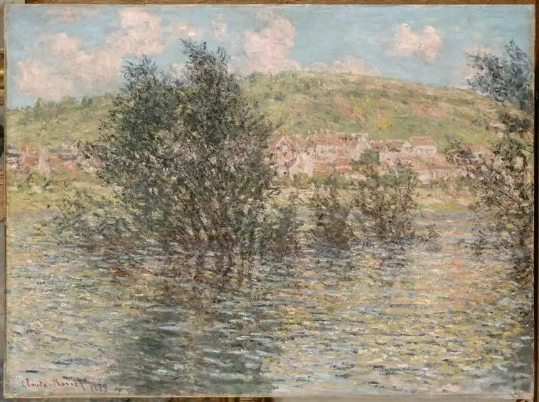 La Seine à Vétheuil, effet de soleil après la pluie - Claude Monet image 1 tableau peint à l’huile sur toile