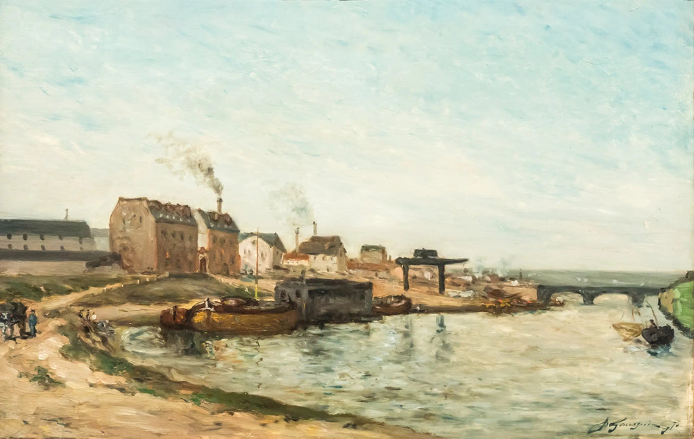 Reproduction du tableau « La Seine au Pont de Grenelle - Paul Gauguin » par Alpha Reproduction en peinture à l’huile