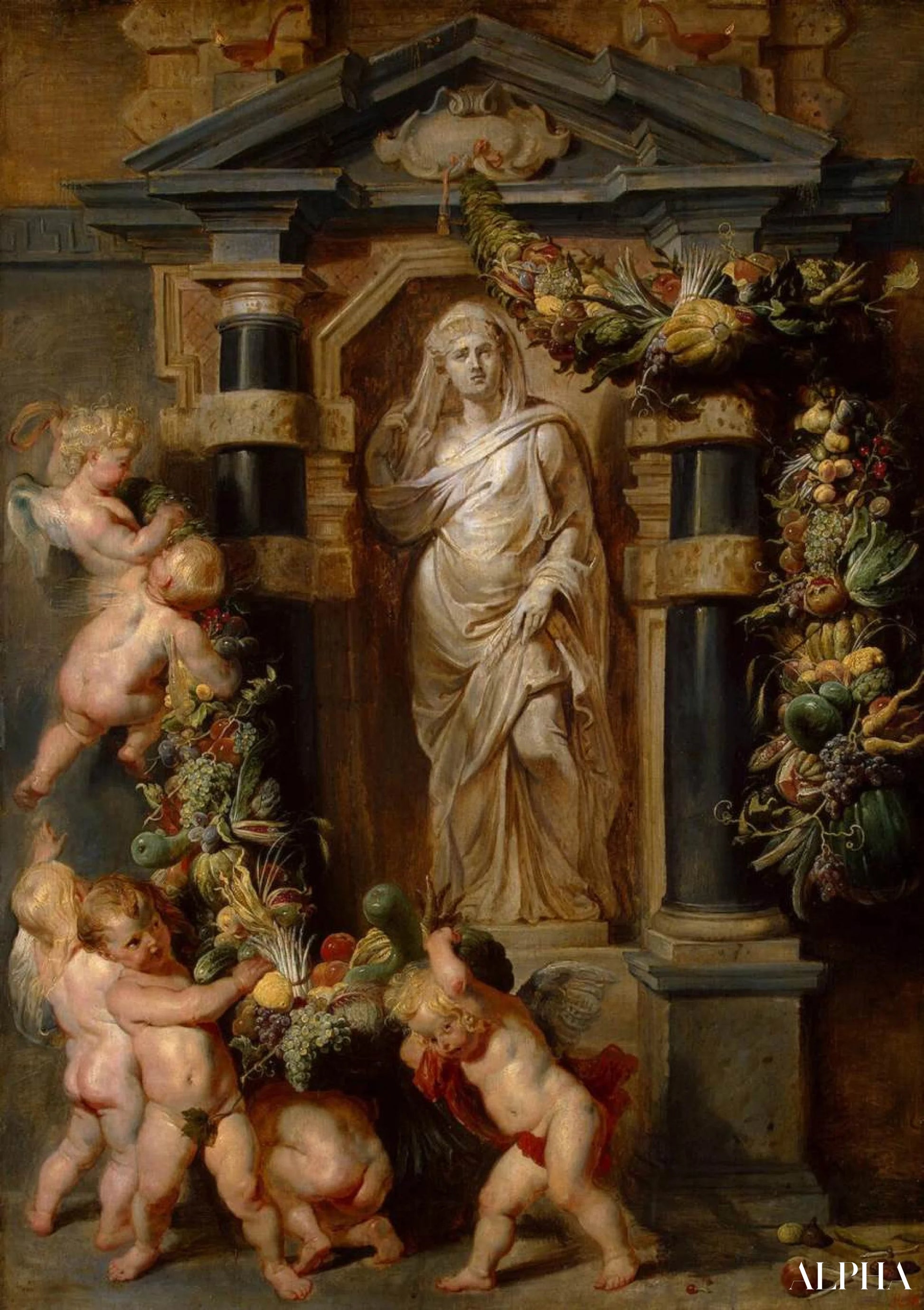 The statue of Ceres - Peter Paul Rubens - High-end reproductions of paintings and artworks
