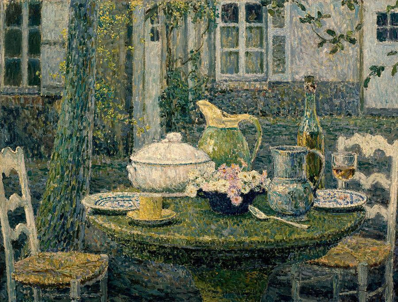 โต๊ะฤดูใบไม้ผลิ, Gerberoy - Henri Le Sidaner