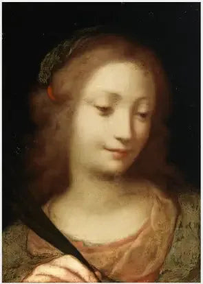 หัวของนักบุญ Catherine la Martyre - Antonio da Correggio