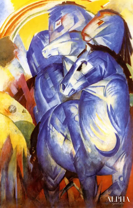 La Tour des chevaux bleus - Franz Marc - Reproductions de tableaux et peintures haut de gamme