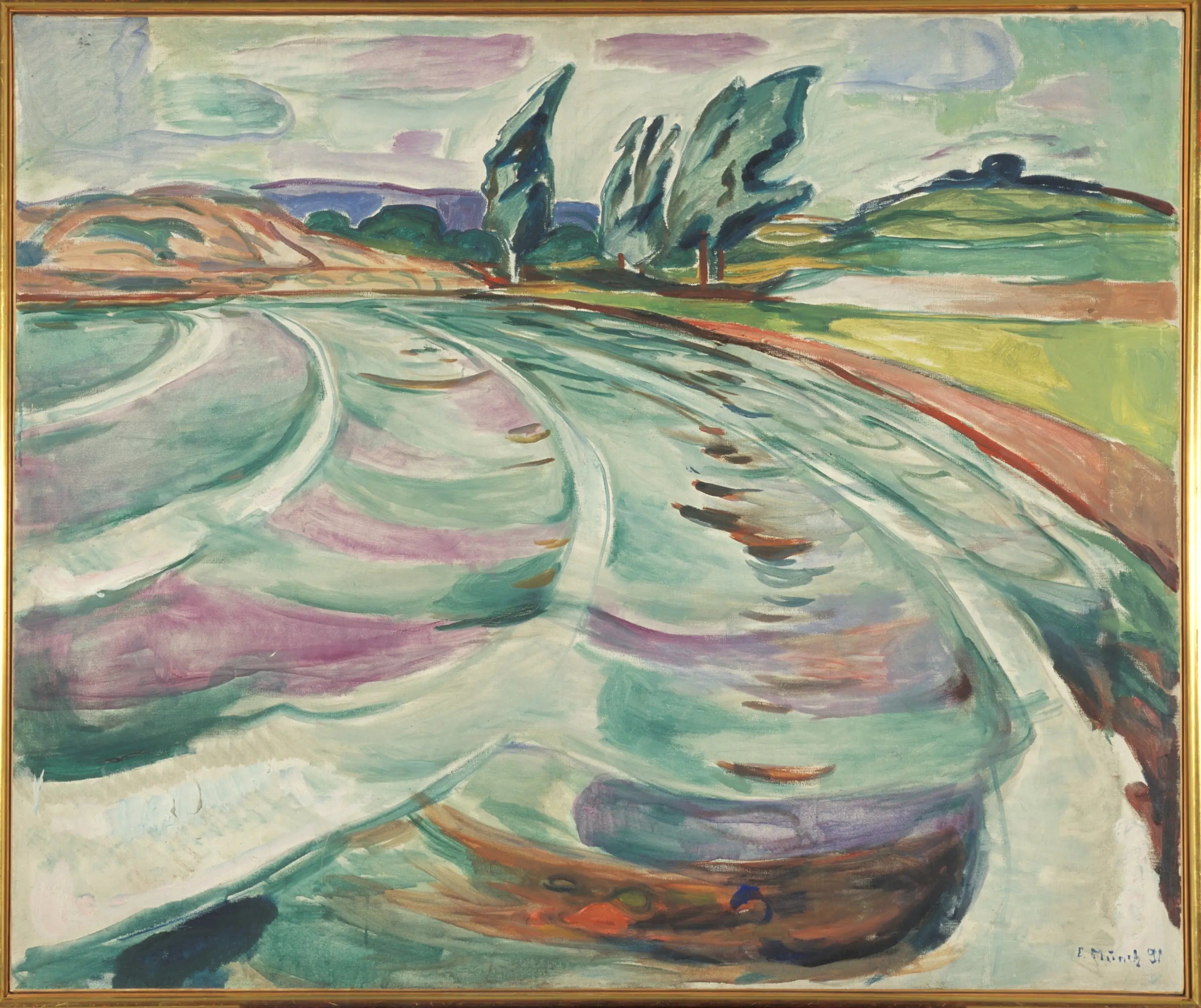 La Vague - Edvard Munch image 1 reproduction artisanale de tableau