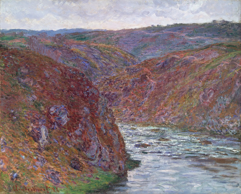 หุบเขาเครูส (วันฟ้าครึ้ม) - Claude Monet