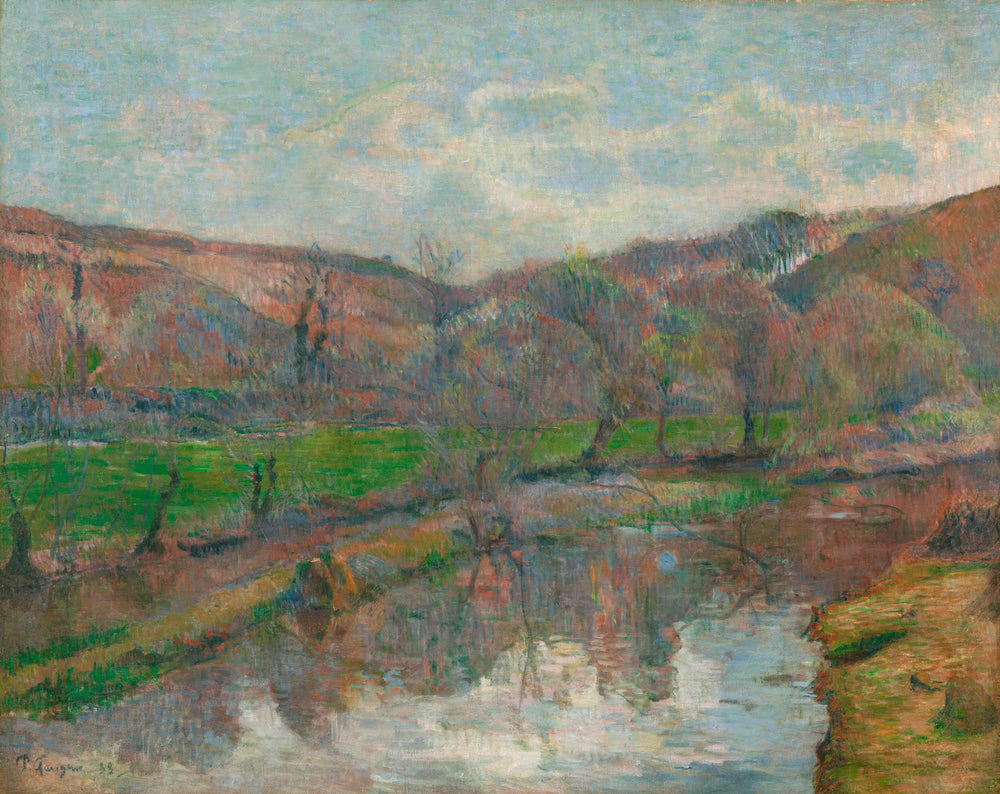 La vallée de l'Aven et le mont de Pont-Aven - Paul Gauguin image 1 reproduction de peinture à l’huile