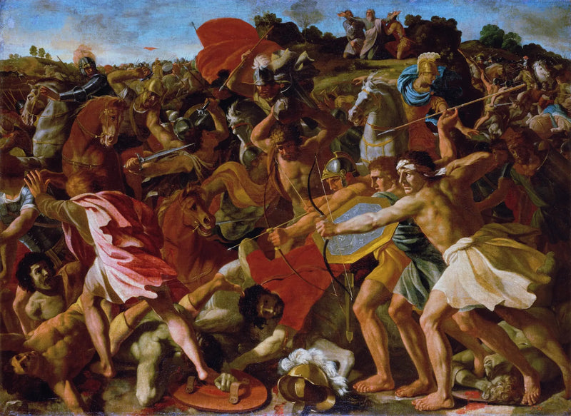 ชัยชนะของโยชูวาเหนืออาเมลิกิต - Nicolas Poussin