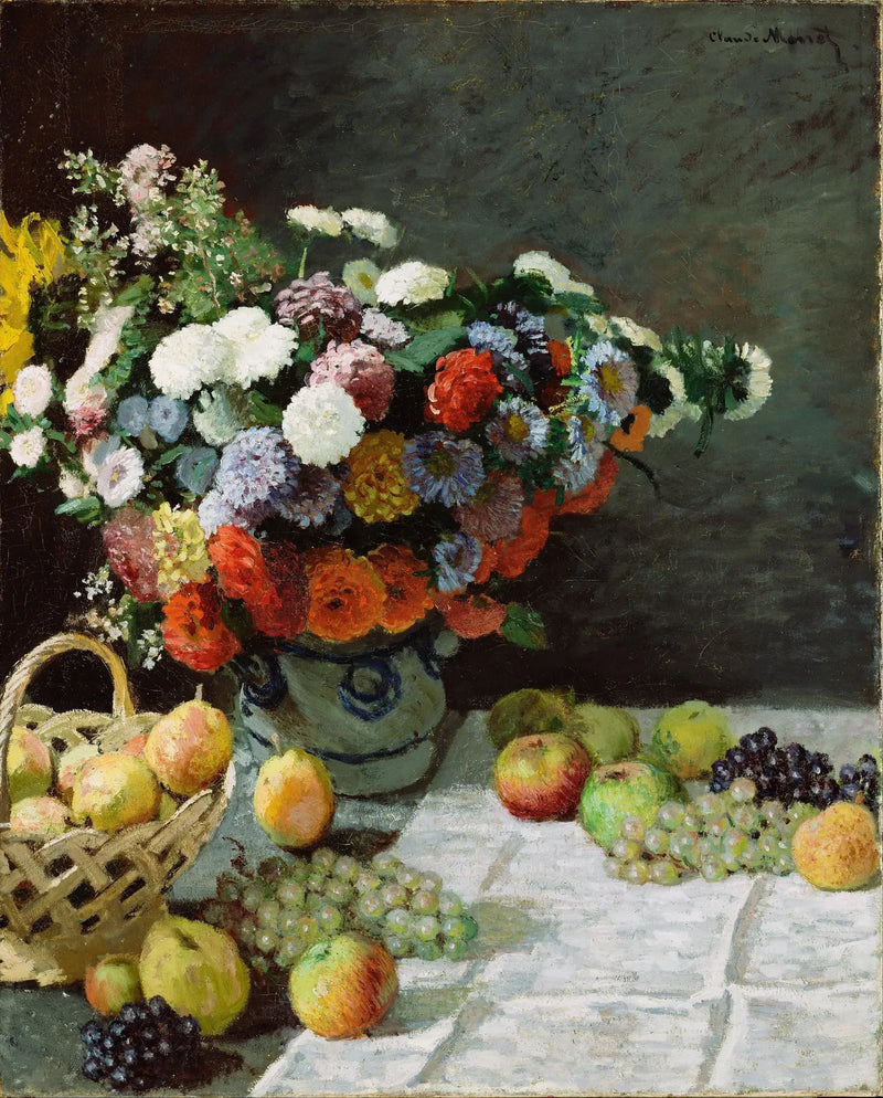ชีวิตกับดอกไม้และผลไม้ - Claude Monet