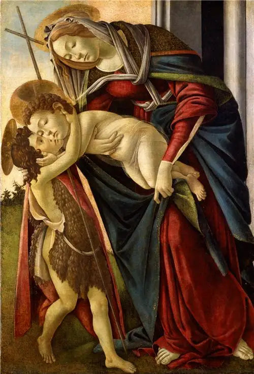 La Vierge à l'Enfant avec le petit saint Jean-Baptiste - Sandro Botticelli